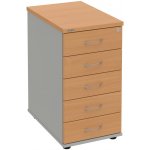 Hobis K 35 C N 5 zásuvek léta napříč 60 cm buk šedá – Hledejceny.cz