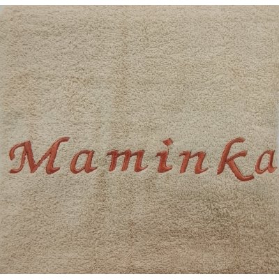Veratex ručník s výšivkou Maminka 50 x 100 béžová – Hledejceny.cz