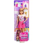 Barbie Chůva blondýnka v růžových šatech s jednorožcem – Zbozi.Blesk.cz