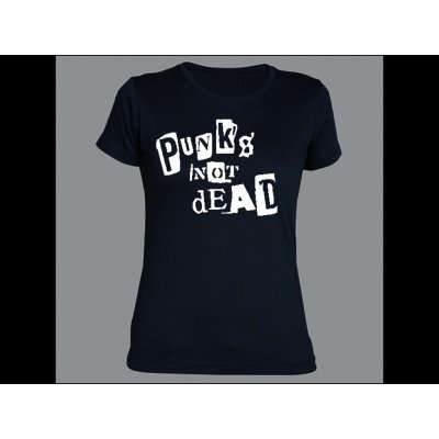 Roly Tričko PUNK´S NOT DEAD cut out dámské Červená – Hledejceny.cz