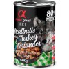 Granule pro psy Alpha Spirit Meatballs s krůtím masem a koriandrem 0,4 kg