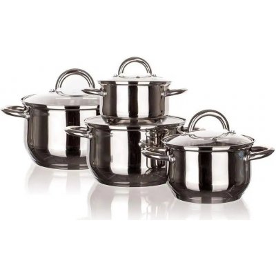 Banquet Sada nádobí sada nerezového nádobí MODENA 8 ks – Zbozi.Blesk.cz