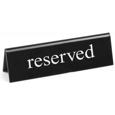 Hendi Cedulka "rezervováno", reserved, 130x30x(H)38mm – Zboží Dáma