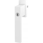 ROTO Okenní klika DUBLIN uzamykatelná Délka čtyřhranu: 45 mm, Barva/Povrchová úprava: Bílá RAL 9016/matný povrch – Zboží Mobilmania