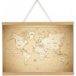A-Z Reklama CZ Dřevěná Plakátová lišta Wood Magnetic Poster Snap o délce 40 cm Přírodní – Zboží Živě