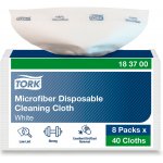 Tork jednorázová čisticí utěrka z mikrovlákna bílá 29,5 x 34 cm 40 ks – Hledejceny.cz