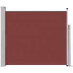 Greatstore Zatahovací boční markýza / zástěna na terasu 100 x 300 cm hnědá – Sleviste.cz