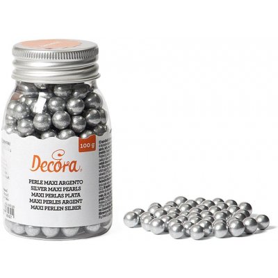 Cukrové zdobení stříbrné perly 100g Decora – Zboží Mobilmania
