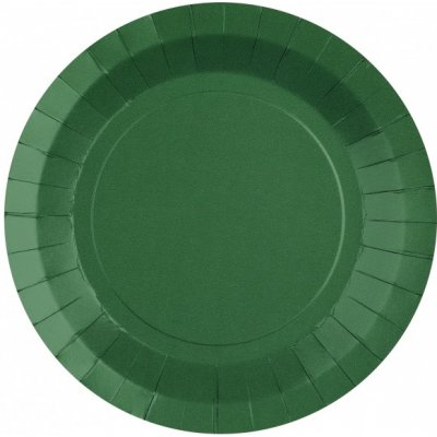 Santex Talíře papírové tmavě zelené 22,5 cm – Sleviste.cz