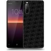 Pouzdro a kryt na mobilní telefon Sony Pouzdro Picasee silikonové Sony Xperia 10 II - Separ - Black On Black 2 černé