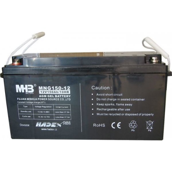Olověná baterie MHB Pb akumulátor VRLA 12V / 150Ah trakční-AGM