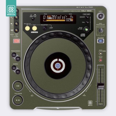 Doto Design Skin CDJ 800 FULL COLORS Army Green – Zboží Živě