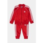 adidas Dětská tepláková souprava Originals SST TRACKSUIT červená IX7623 – Zboží Mobilmania