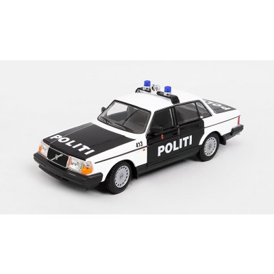 Welly Volvo 240 GL 1986 Politi Policie Norsko ČB1:24