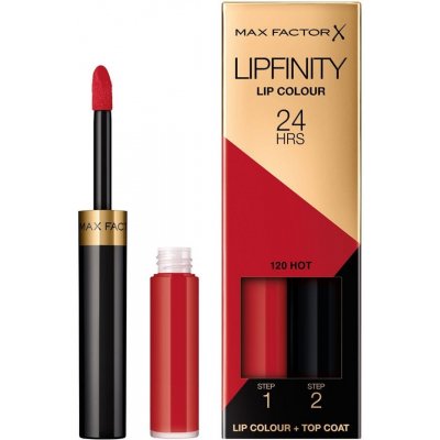 Max Factor Lipfinity rtěnka a lesk 120 Hot + 1,9 g 2,3 ml – Zboží Mobilmania