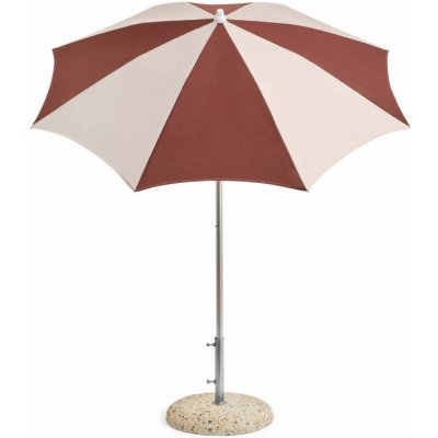 HAY Slunečník Terrazza Octagon, off-white and burgundy – Hledejceny.cz