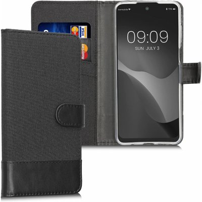 Pouzdro kwmobile Canvas Wallet Motorola Moto G22 černé – Zbozi.Blesk.cz