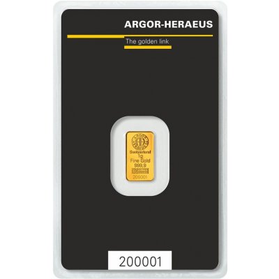 Argor-Heraeus zlatý slitek 1 g – Hledejceny.cz