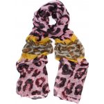 Poppy růžový dámský maxi šátek Leopard 3206 – Hledejceny.cz