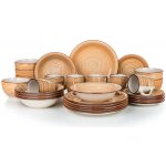 Banquet jídelní sada Spiral Brown 30 dílná – Zboží Dáma