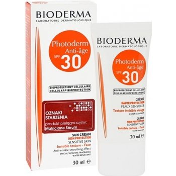 Bioderma Photoderm Anti-Age opalovací krém na obličej SPF30 30 ml od 419 Kč  - Heureka.cz