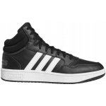 adidas Hoops 3.0 Mid core black/cloud white/grey six – Zboží Mobilmania