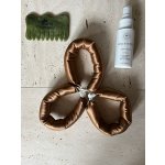 Hedvábné natáčky 3 ks, WHITE ORCHID Barva hedvábí: hnědá – Sleviste.cz