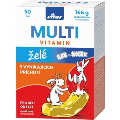 Vitar Kids Bob a Bobek Multivitamin 50 želé – Hledejceny.cz