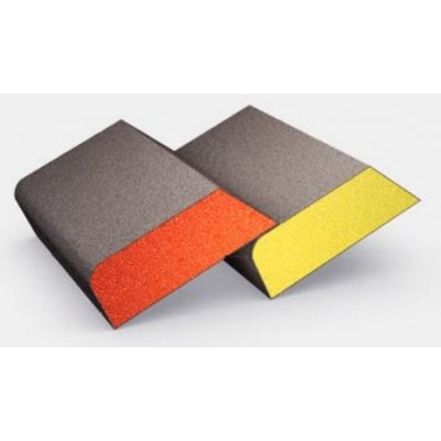 Sia Kostka brousící 98x69x26mm P60 medium oranžová - kombiblok S0070.1255.02 – Zboží Mobilmania