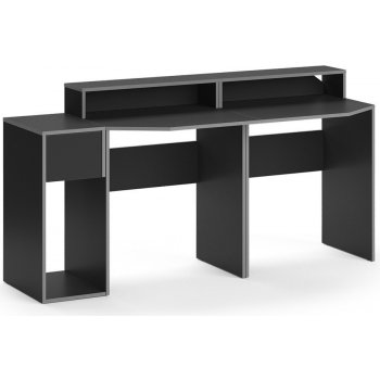 Vicco Stůl pro hraní Kron, 170 x 60 cm, Šedá/Černá