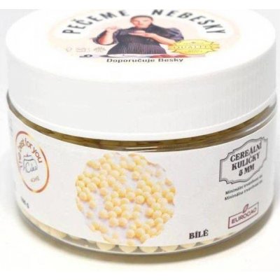 Eurocao Cereální kuličky v bílé čokoládě 5 mm (100 g) Besky edice - dortis – Zboží Mobilmania