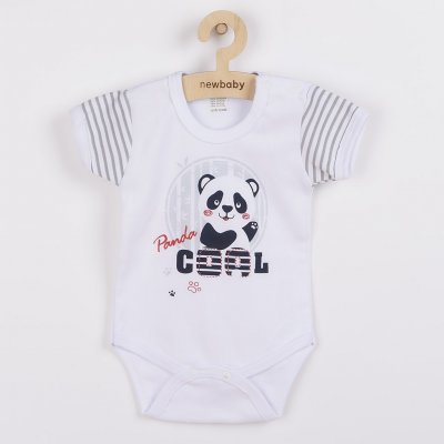 Kojenecké body s krátkým rukávem New Baby Panda