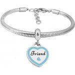 Linda's Jewelry BFF Blue Heart chirurgická ocel INR150 – Zboží Mobilmania