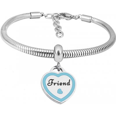 Linda's Jewelry BFF Blue Heart chirurgická ocel INR150