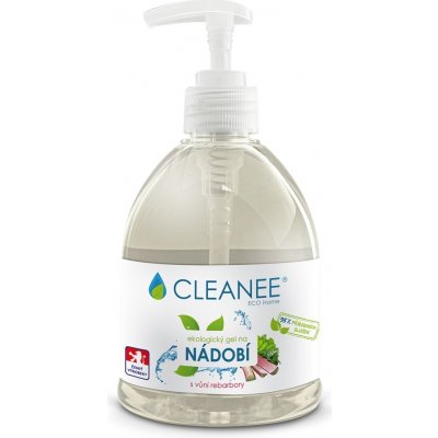CLEANEE ECO Home Hygienický gel na nádobí s vůní rebarbory 500 ml – Zbozi.Blesk.cz