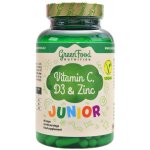 GREENFOOD NUTRITION Junior vitamin C, D3 & zinc 90 kapslí – Hledejceny.cz