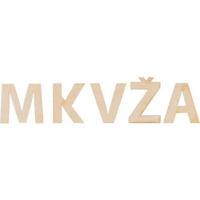 ČistéDřevo dřevěné libovolné písmeno 20 cm – Zboží Mobilmania