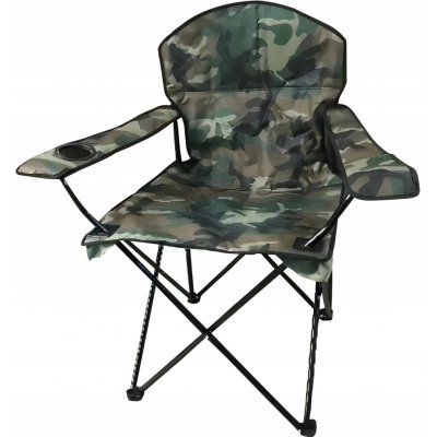 Aga MR2001-Camouflage Turistická židle s opěradlem zelená – Zboží Mobilmania