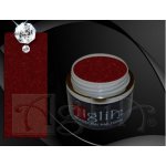 Aglia DARK RED GLITTER FIXED barevný LED/ UV gel 5 ml – Zboží Dáma