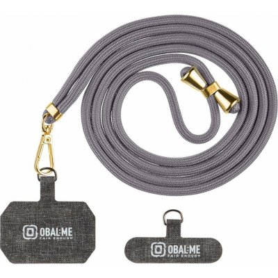 OBAL:ME NeckTag Allure Popruh na Telefon Dark grey – Sleviste.cz