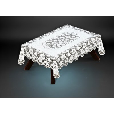 MyBestHome Žakárový ubrus Alice bílá 160x120cm – Zboží Dáma