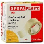 Spofaplast náplast fixační netkaná textilní 732 5m x 25 mm – Hledejceny.cz