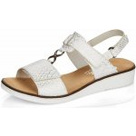 Rieker sandálky 63687 80 355 bílé – Zboží Mobilmania