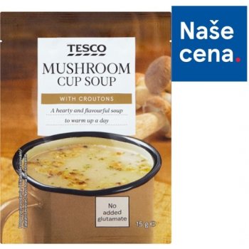 Tesco Instantní houbová polévka s krutony 15 g