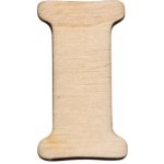 Dřevěná písmena Písmeno: I 4x2cm – Hledejceny.cz