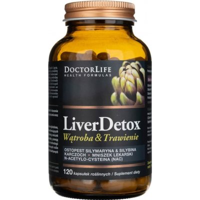 Doctor Life LiverDetox Játra a trávení 120 kapslí – Hledejceny.cz