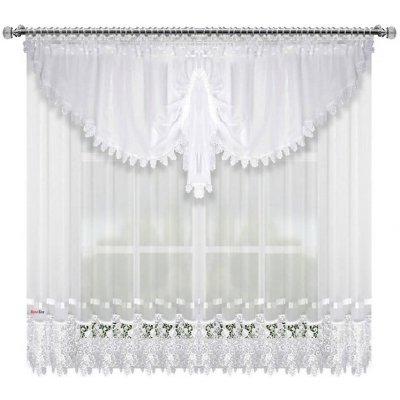 BytoTex Hotová voálová záclona LG 169/250 s krajkou 400x250 cm – Hledejceny.cz