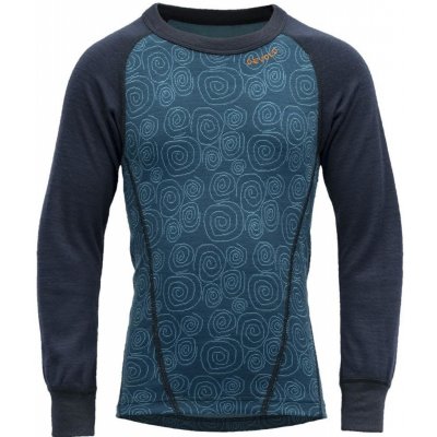 Devold Duo Active Merino shirt Kid Dětská modrá světle modrá – Hledejceny.cz