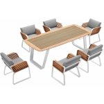 HIGOLD NL Zahradní 6 místná jídelní souprava WING WHITE GREYHG2049140WG – Hledejceny.cz