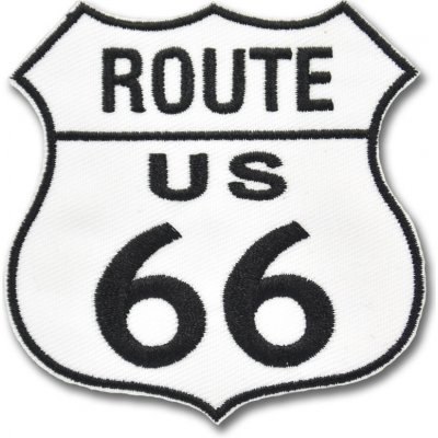 Moto nášivka Route 66 vel. 7 cm x 7 cm – Zbozi.Blesk.cz